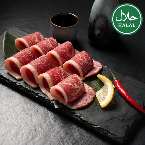 Marmorierte Beef-Röllchen für Korean BBQ bei Yakido Mundsburg