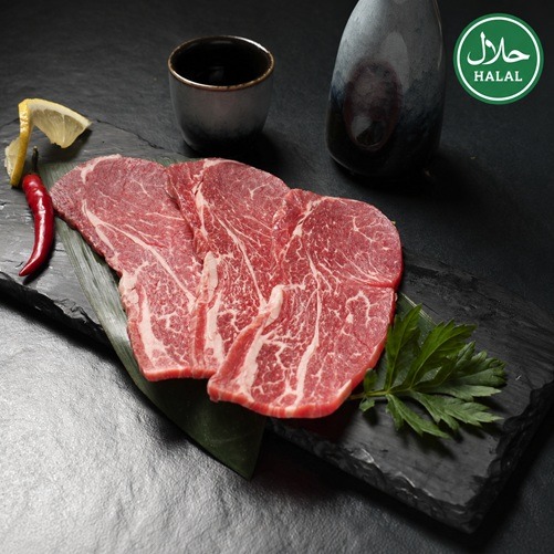 Marmorierte Rindersteak-Scheiben für den Grill bei Yakido Mundsburg