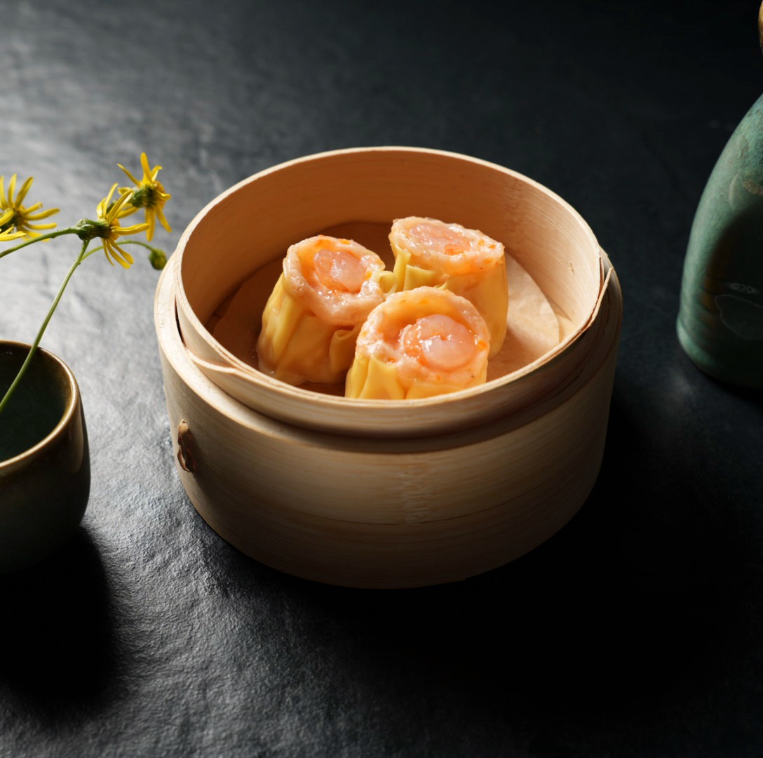 Garnelen Shumai im Bambuskörbchen bei Yakido Mundsburg
