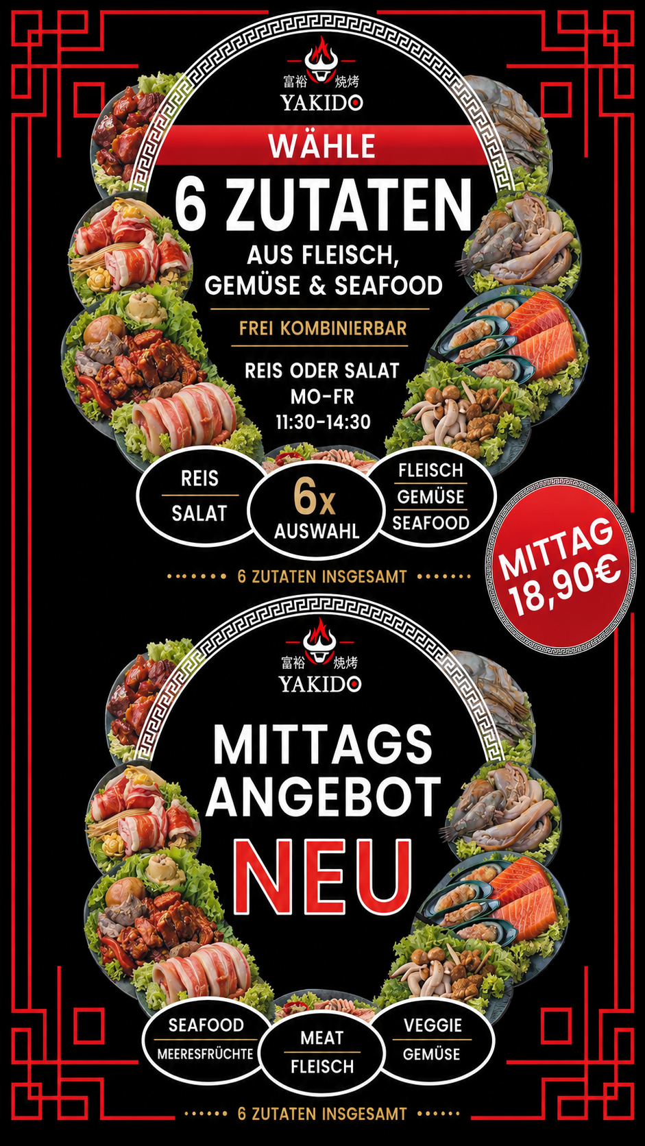 Yakido Mittagstisch Angebot