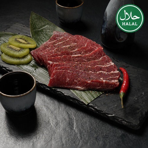 Marmoriertes Rindfleisch für den Japanese Grill bei Yakido Mundsburg