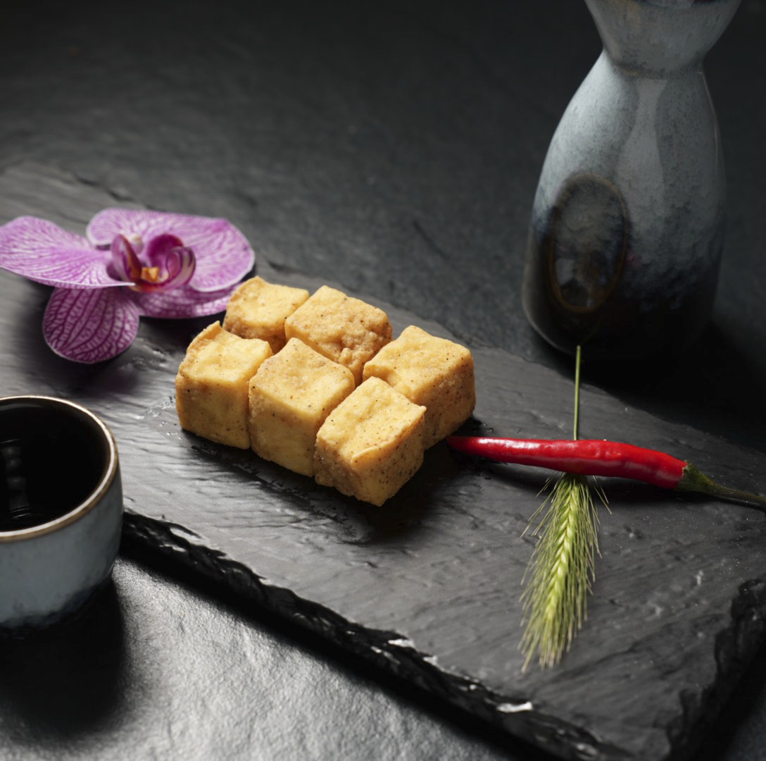 Frittierte Tofu-Würfel bei Yakido Mundsburg